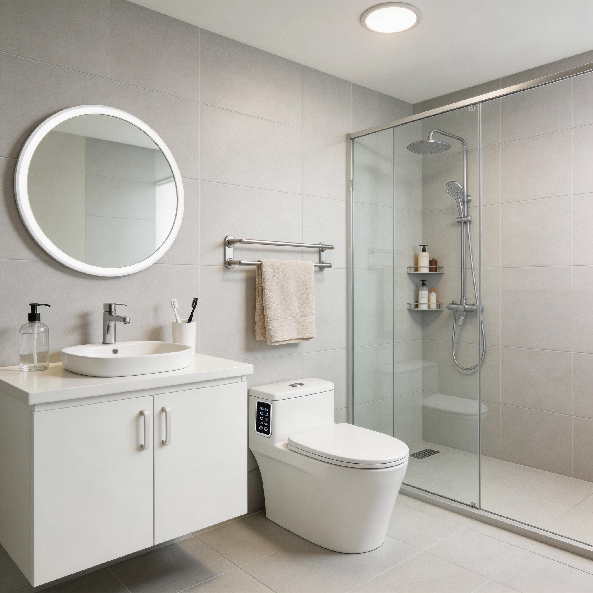 卫生间风水实战｜化秽避煞、守财护宅，平衡气场保安康